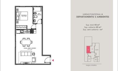 Departamento de dos ambientes en Venta en Wilde Centro
