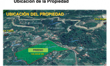 Gran terreno para desarrollo Inmobiliario, lotes campestres, La Vega