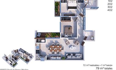 Departamento(proyecto) en  Venta Benito Juárez - General Pedro María Anaya 25-1420 JAS