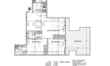 Departamento en Venta en Cuauhtémoc, El Transito  AM. 25-170