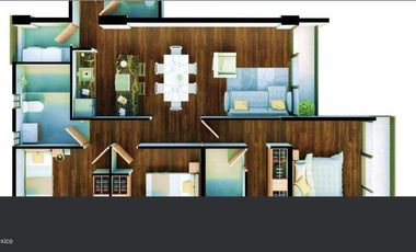 Departamento en  Venta en Cuautitlan Izcalli, Hacienda del Parque MP 23-548