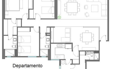 Departamento en Villa del Lago Torre E