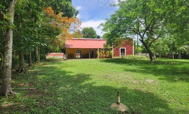 Hacienda de 300 ha y cenote privado, en venta en Tecoh