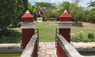 Hacienda de 300 ha y cenote privado, en venta en Tecoh