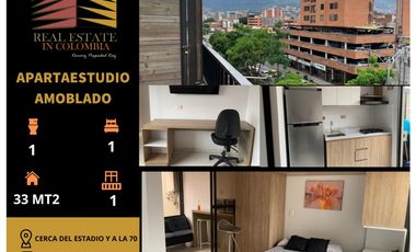APARTAESTUDIO  AMOBLADO EN ARRIENDO-CERCA DE LA 70