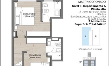 Departamento en venta en Martin Coronado