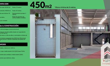 Bodega en venta en El Marques Queretaro 400m2, $6,8k. GPS