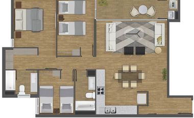 Departamento en Venta en Nuevo, próximo futura L8 metro