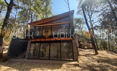 PINARES DE TAPALPA -  CABAÑA MODERNA ECOLOGICA TERRENO MUY ARBOLADO TAPALPA