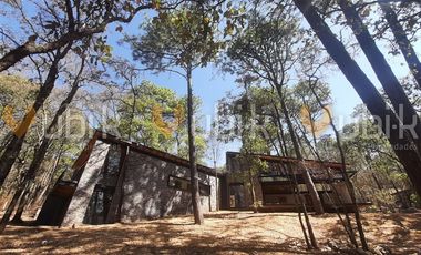 PINARES DE TAPALPA -  CABAÑA MODERNA ECOLOGICA TERRENO MUY ARBOLADO TAPALPA