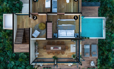 Villas de Lujo en Copropiedad para Inversión en TROBBU TULUM