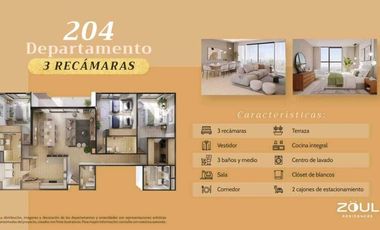 DEPARTAMENTO NUEVO PISO 2 ZOUL RESIDENCES QUERETARO RDV240617-AE
