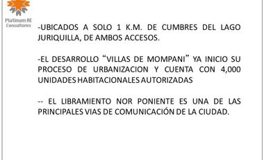 Terreno en venta en Mompaní, Querétaro, Querétaro