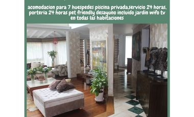 Casa Campestre Amoblada en Arriendo Envigado Sector Loma del Chocho