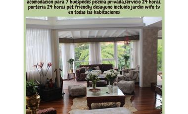 Casa Campestre Amoblada en Arriendo Envigado Sector Loma del Chocho