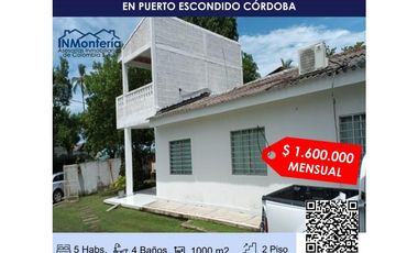 ARRIENDO DE  CABAÑA EN PUERTO ESCONDIDO CÓRDOBA 