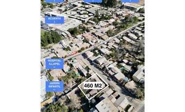 Vendo Terreno 460m2 con Casa 45m2 en Illapel