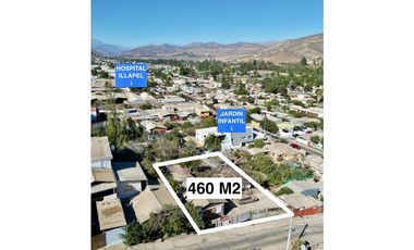 Vendo Terreno 460m2 con Casa 45m2 en Illapel