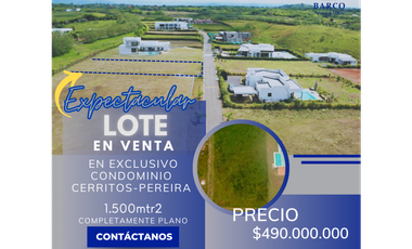 EN VENTA ESPECTACULAR LOTE EN CONDOMINIO CERRITOS