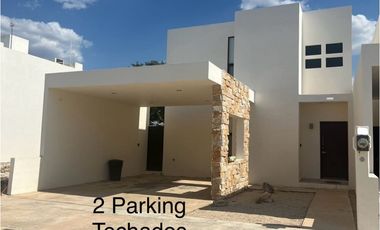 Renta casa amueblacon recámara en planta baja Zendera Conkal Mérida
