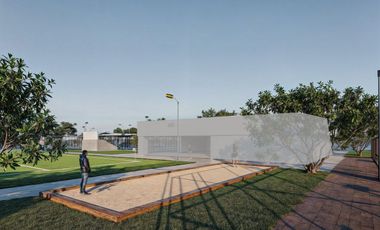 Terreno en venta en privada con vista a lago al norte de Mérida