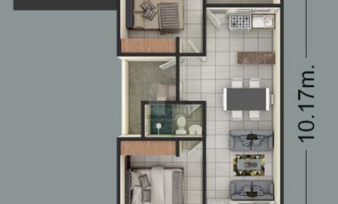 Departamento en Residencial Los Bosques