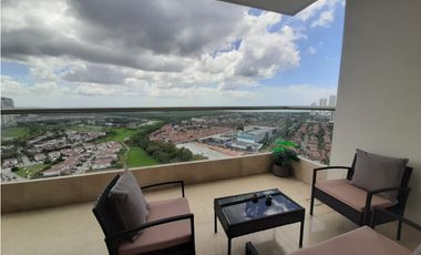 VENTA  APARTAMENTO SANTA MARIA AMOBLADO VISTA AL MAR GREENVIEW MLD