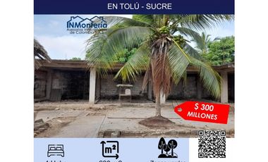 VENTA DE LOTE PARA INVERSIÓN  EN TOLU - SUCRE