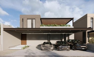 CASA EN VENTA EN BOSQUE REAL CON JARDIN