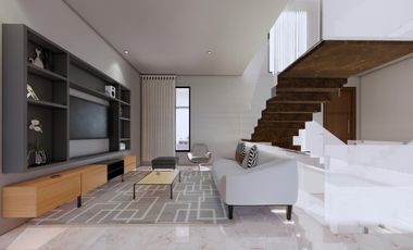 CASA EN VENTA EN BOSQUE REAL CON JARDIN