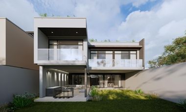 CASA EN VENTA EN BOSQUE REAL CON JARDIN