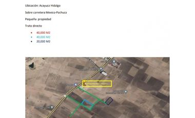 TERRENO EN VENTA AUTOPISTA MEXICO-PACHUCA PRECIO DE OPORTUNIDAD