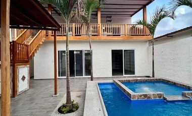 HERMOSA CASA CON PISCINA EN VENTA, PLAYAS-VIA A DATA