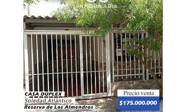 Se vende Casa Dúplex / Reserva de los almendros, Soledad