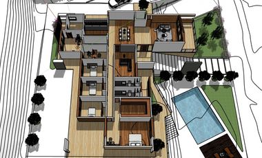 Vendo Parcela 5200m2 con Proyecto de Vivienda 50% construido