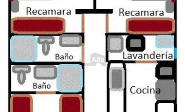 DEPARTAMENTO AMUEBLADO RENTA  INTERCITY PLANTA BAJA