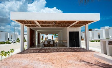 Casa en venta en privada con amenidades en Chelem, Progreso