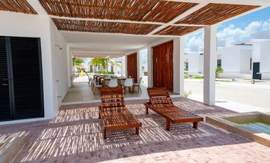 Casa en venta en privada con amenidades en Chelem, Progreso