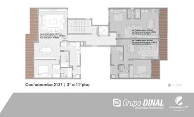 Departamento en venta de 3 ambientes en General San Martin