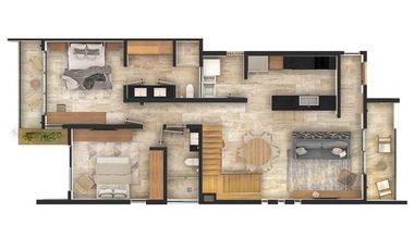 Penthouse en venta Mérida Yucatán, Maimará Temozón Norte