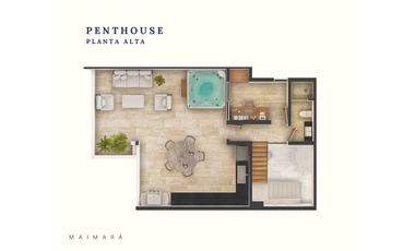 Penthouse en venta Mérida Yucatán, Maimará Temozón Norte