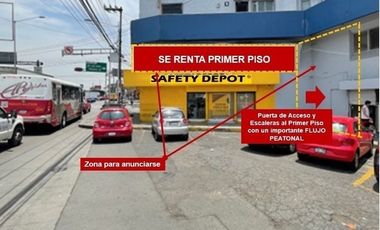 RENTA DE LOCAL COMERCIAL  PLANTA BAJA Y PRIMER PISO   CALZADA VALLEJO