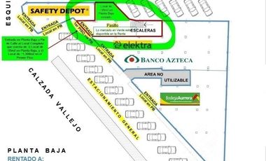 RENTA DE LOCAL COMERCIAL  PLANTA BAJA Y PRIMER PISO   CALZADA VALLEJO