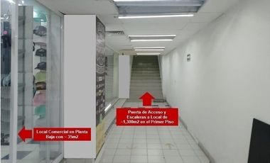 RENTA DE LOCAL COMERCIAL  PLANTA BAJA Y PRIMER PISO   CALZADA VALLEJO