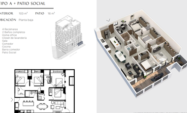 Departamento en venta en Zona Tecnológico en Monterrey