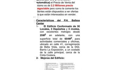 EDIFICIO AVENIDA BALBOA 3 NIVELES