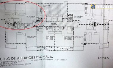 Departamento en Venta en Edificio Aguamarina II - piso 16