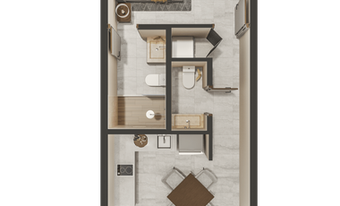 Departamento amueblado en venta Mérida Yucatán, Dithea Temozón Norte