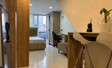APARTAESTUDIO AMOBLADOD EN ARRIENDO, LAURELES-ESTADIO CERCA DE UPB