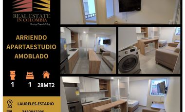 Apartaestudio Amoblado en Arriendo- Cerca del estadio y UPB
